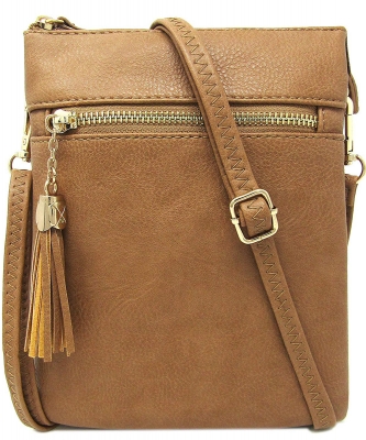 Fashion Multi Compartment Cross Body Bag WU022 STONE